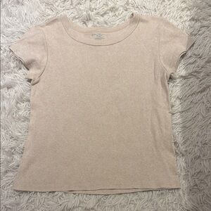 Beige Short Sleeve T-Shirt